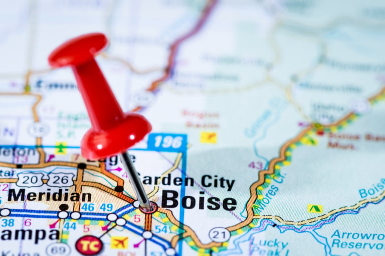 Boise, ID map