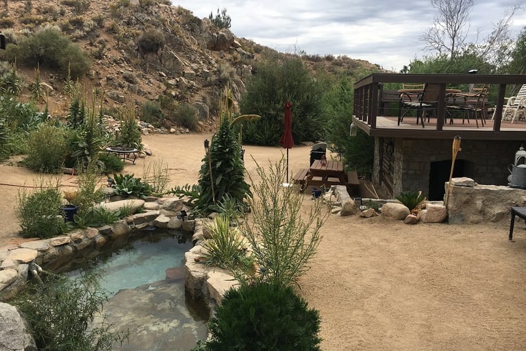 deep creek camping hot spring pool rental site