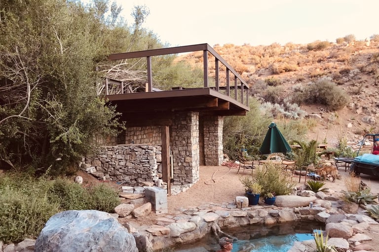 hot spring pool rental site deep creek camping