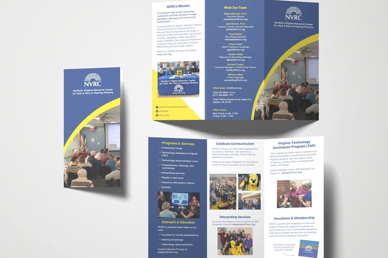 NVRC brochure laying out