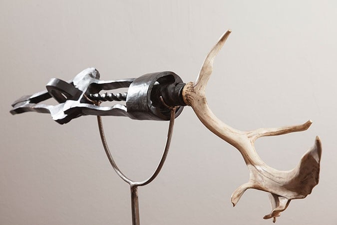 Mixed media, wood, iron, antler, 2012 ©Miodrag Perić 