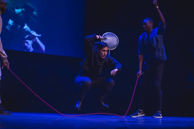 Performance scénique de Double Dutch par The Ropestylers — télévision et spectacles