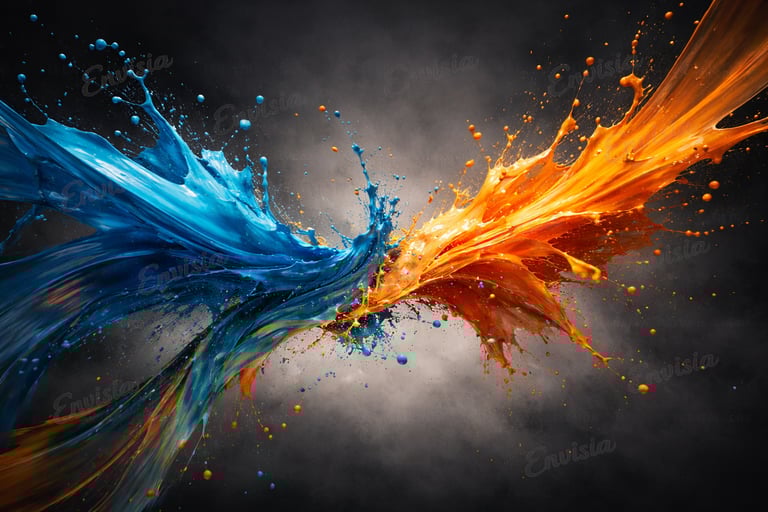 Paint Splash Abstract Image