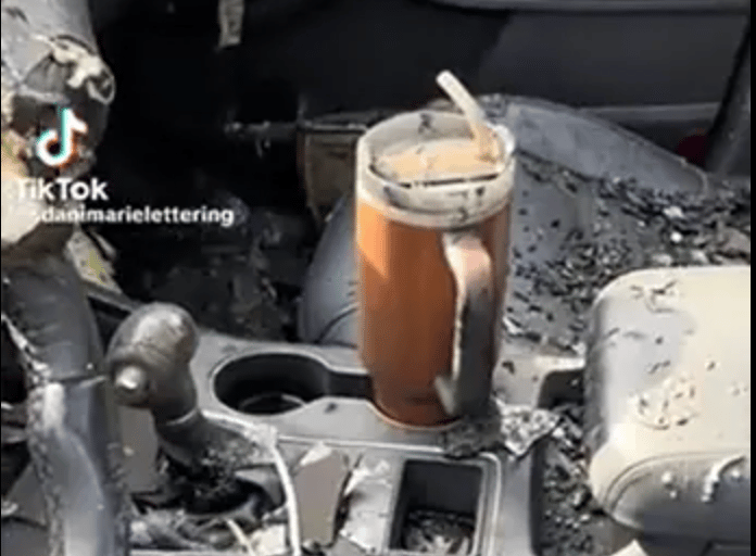 Stanley Thermos Cup fire