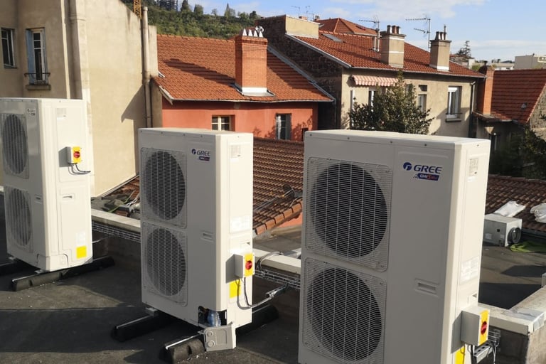 Climatisation gree en toiture pour l’appart fitness