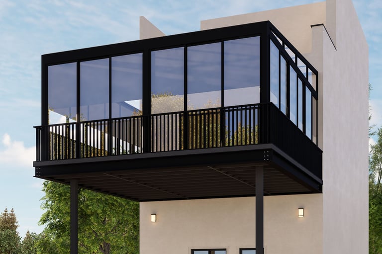glass pergola