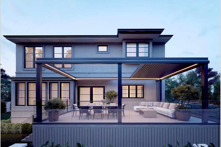 metal retractable pergola for sale