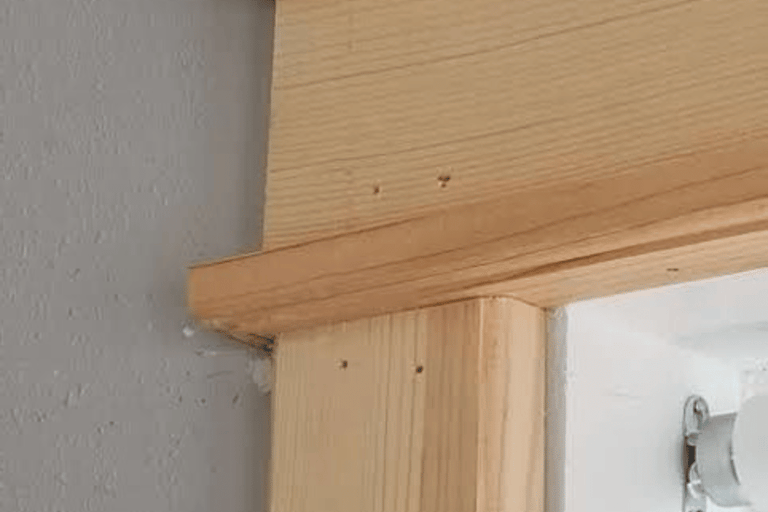 Door trim just installed
