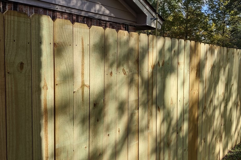 Brand new privacy fence