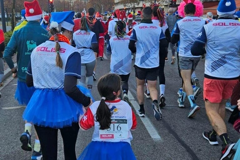 a group of people in costumes and costumes for a race