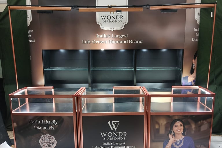 Portable 6 Shelves Magnetic Backdrop with 3 counter and Top Track light & Camera