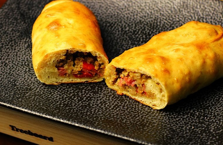 homemade sausage bread