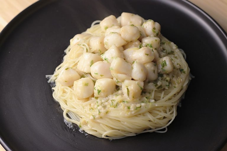 scallops in garlic sauce