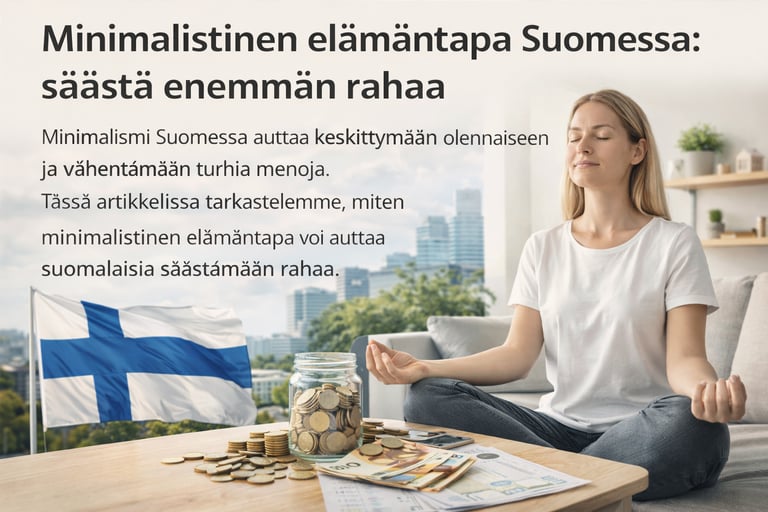 Minimalismi Suomessa auttaa säästämään rahaa ja vähentämään turhaa kulutusta. Lue, miten minimalisti