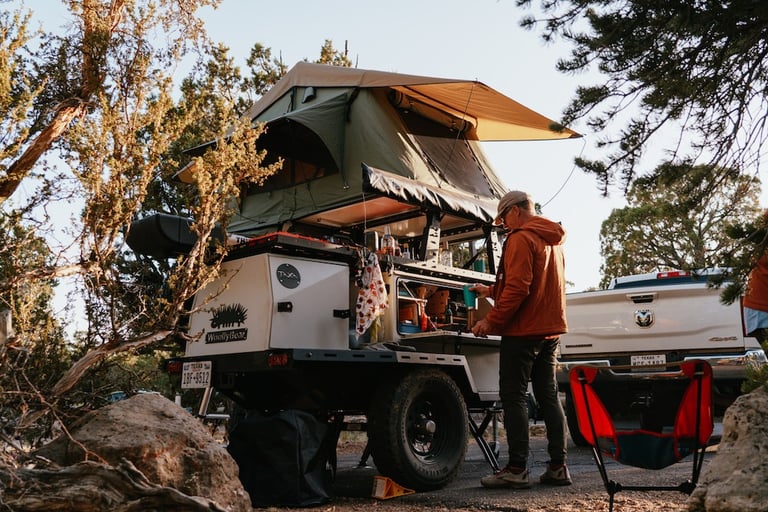 taxa outdoors trailer campers at hawkes outdoors in texas