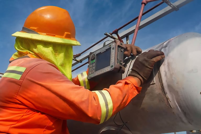ultrasonido arreglo de fases y TOFD