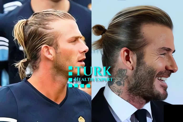 David beckham hair transplantation
