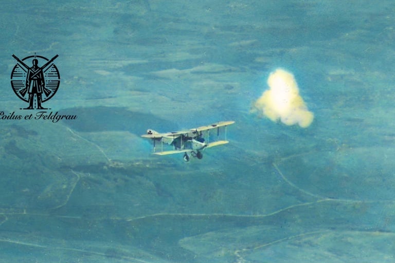 Biplan allemand en 1914