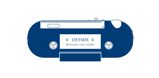 Un caisson d'oxygénothérapie hyperbare horizontale à paroi souple