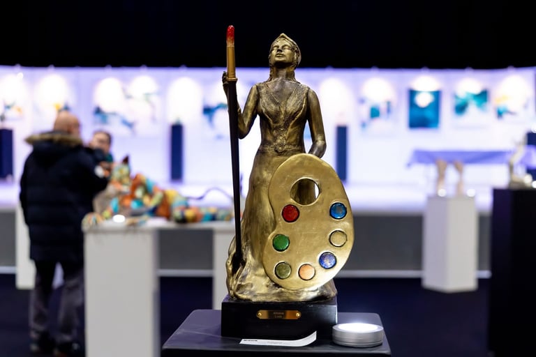 Sculpture de Lode intitulée Athéna exposée au Salon des Arts 2026 au Perray-en-Yvelines