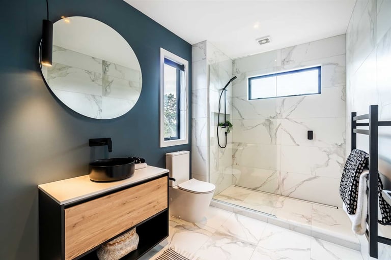 Interior painting, paint bathroom