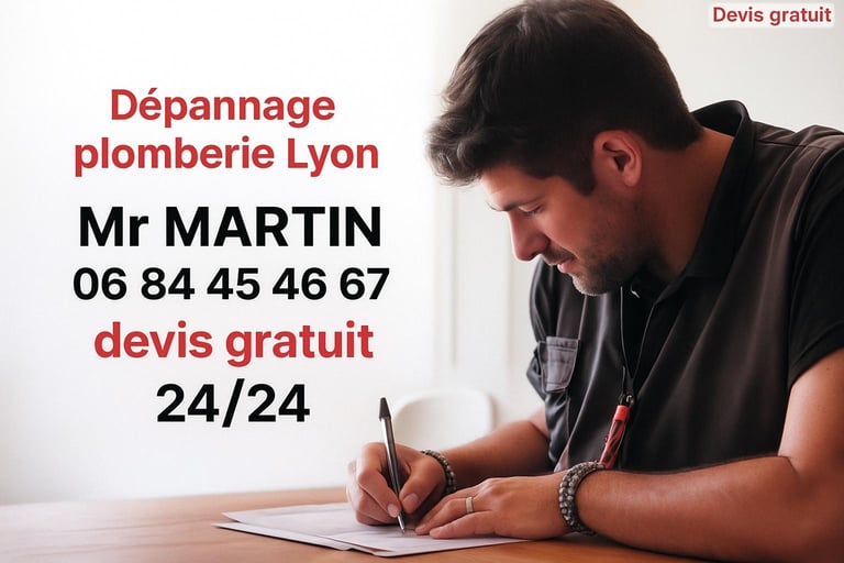 Devis gratuit plomberie Lyon reparation fuite d eau sur Lyon 9 entreprise spécialisée fuite d eau
