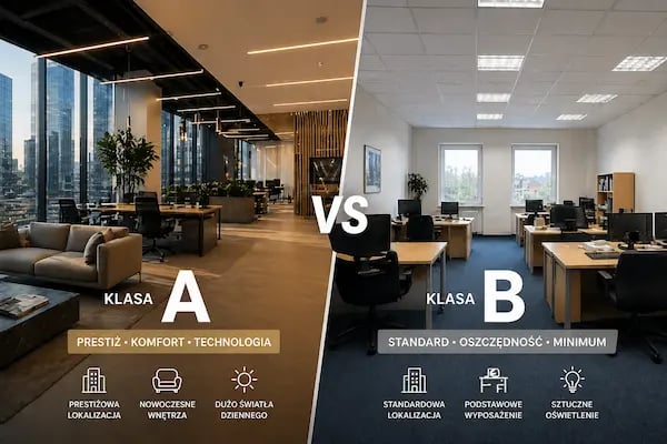 biuro klasy A vs B