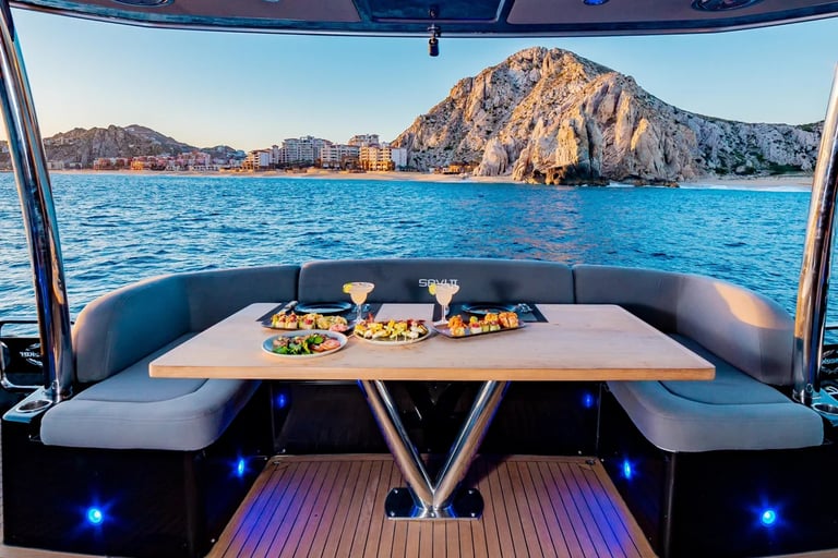 Yate Sunseeker 80 en renta cabo san lucas asientos