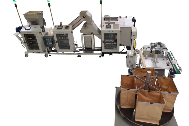 Educational recycling production line