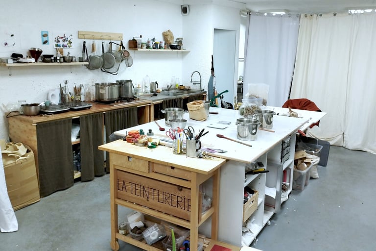 atelier de teinture vegetale artisanat occitanie artisanat francais aveyron