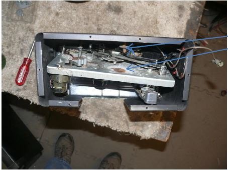 As received.  Broken springs, bent tone arm, dirty and rusty