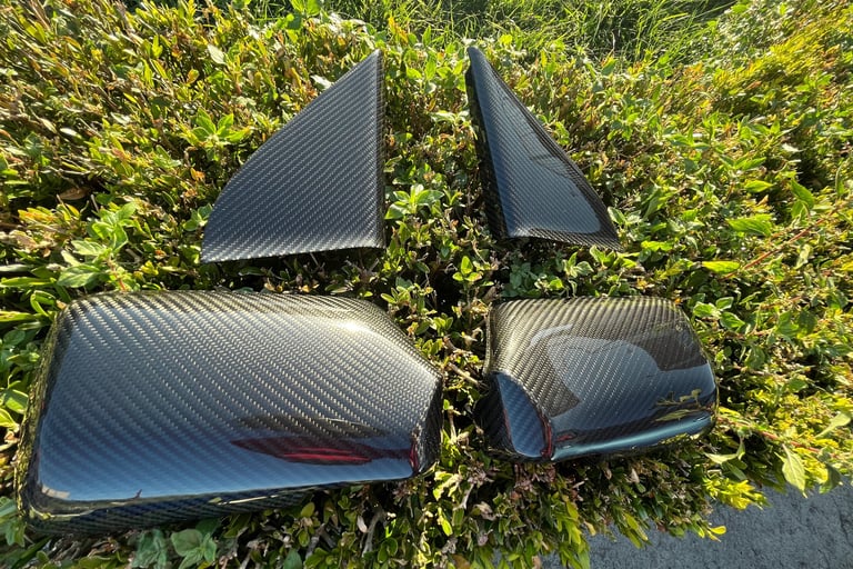 kit retrovisores seat ibiza 6k y vw golf mk3 en fibra de carbono plain