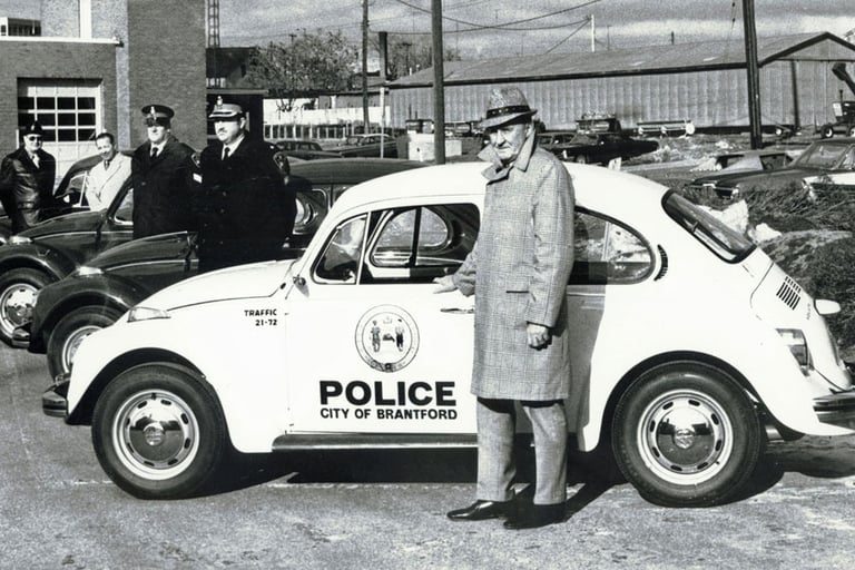 Brantford Police Volkswagen patrol car 1972