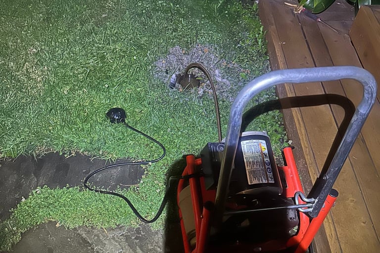 Emergency plumber repairing burst pipe in Culver City California