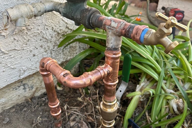 Pipe leak repair service in Culver City home