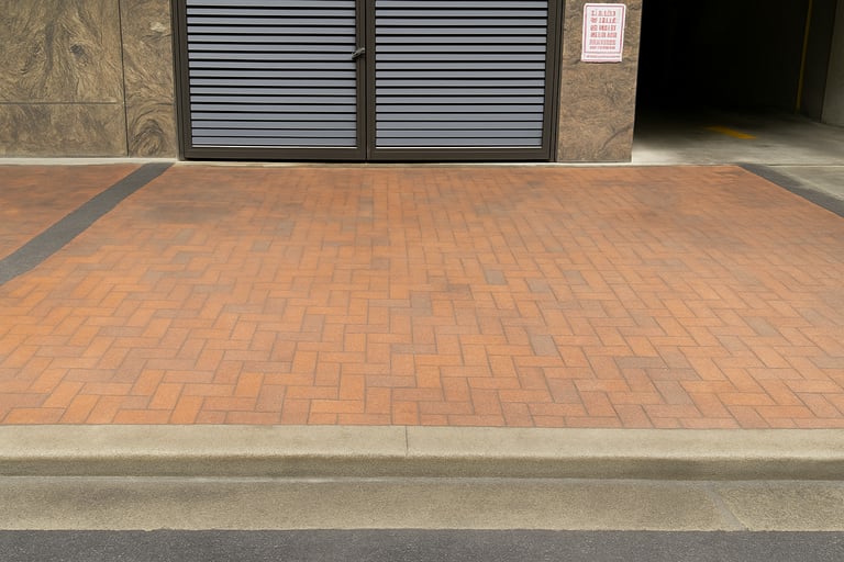 Dumpster pad cleaning service in Tacoma WA, using heated pressure washer