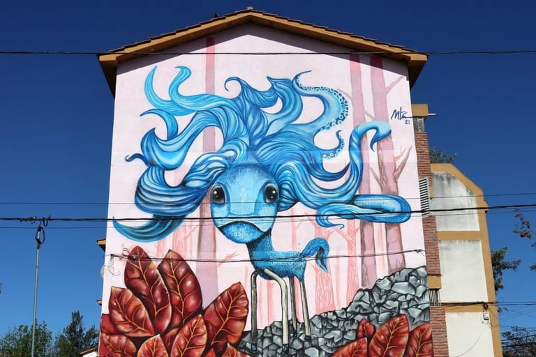 Mural "Seres Imaginarios en vía de Extinción" - MARTÍN CÓRDOBA