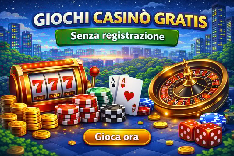 giochi casinò gratis senza registrazione slot roulette blackjack online
