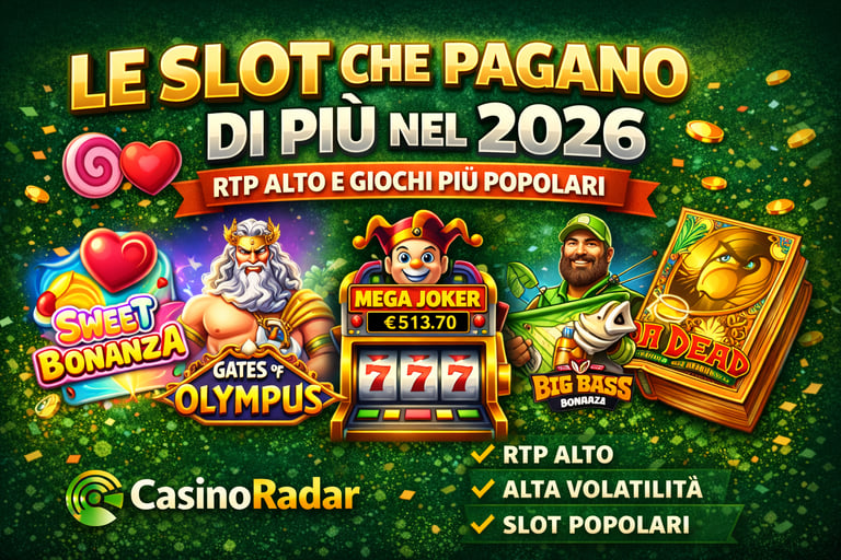 slot che pagano di più RTP alto casinò online