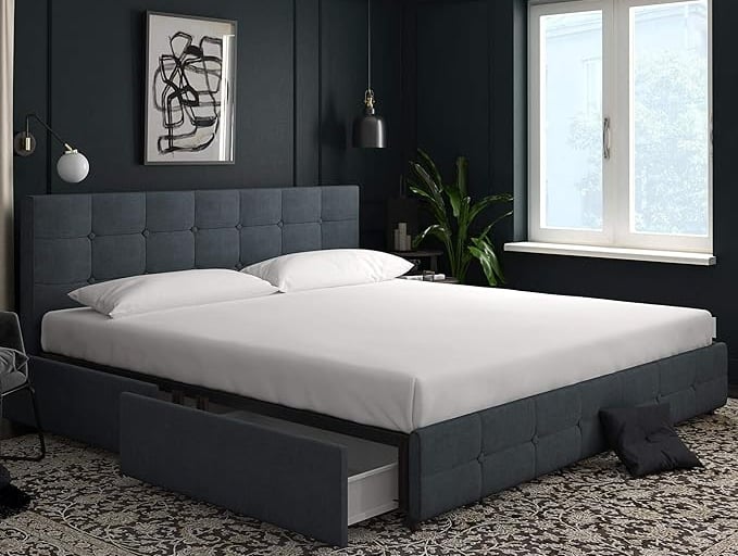 Platform Storage Bed for a clutter free bedroom