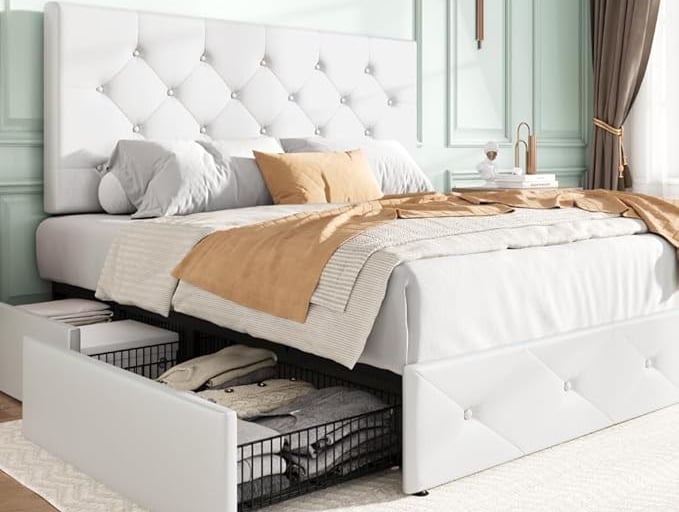 Platform Storage Bed for a clutter free bedroom