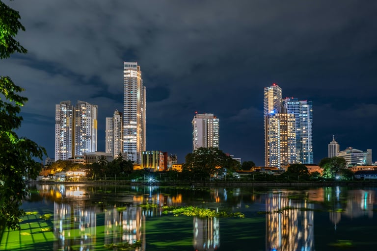 City of Colombo at night