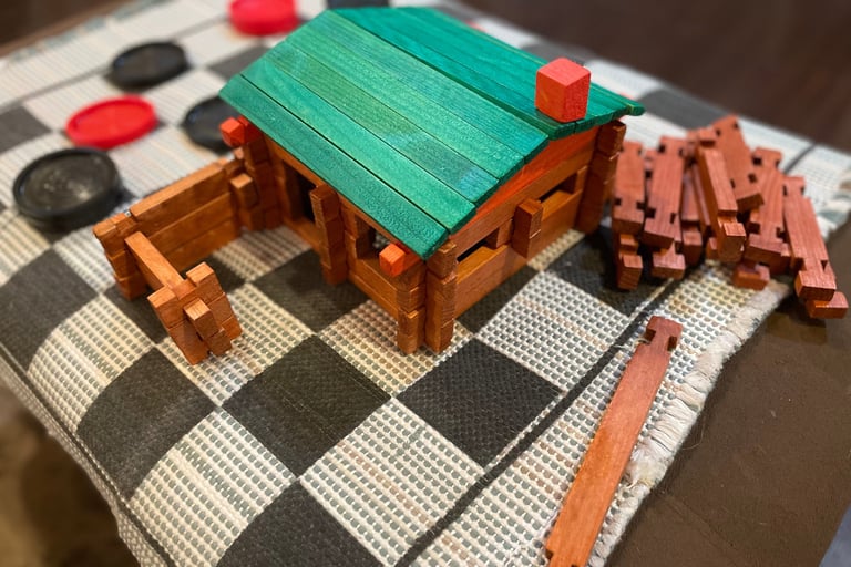 Log Cabin Building Toy