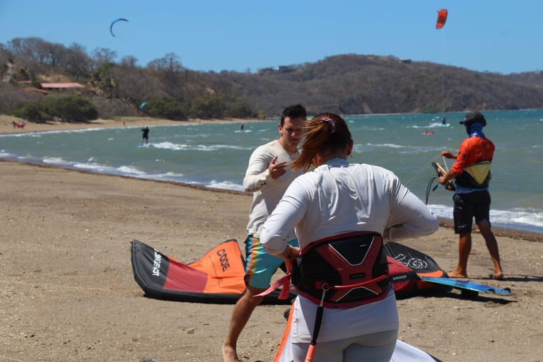 gearing up kitesurfing equipment