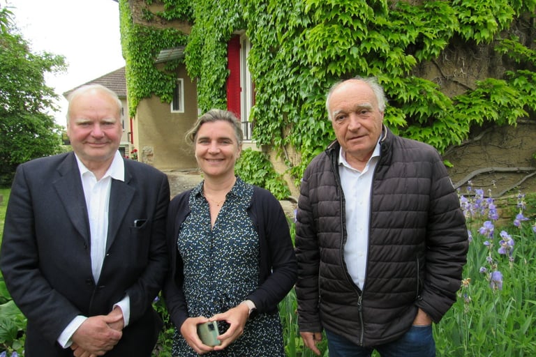 Les fondateurs du festival deS musiqueS de Saint Germain du Plain- Crédit photo : MEMazeau, JSL 2023