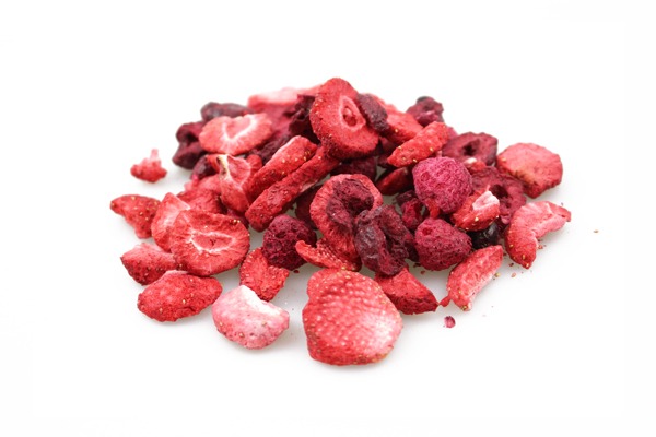 Les fruits lyophilisés