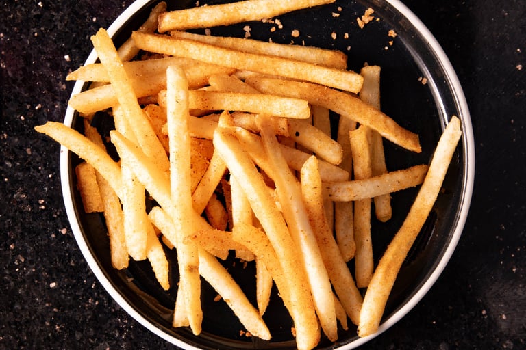 Seasoned fries at cloud 9 hookah las vegas