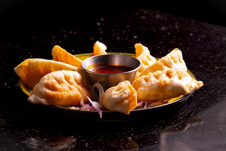 Tasty Crispy Gyoza at Cloud 9 Hookah Lounge Las Vegas.