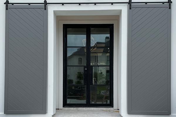 Flat Panel Diagonal rolling doors 