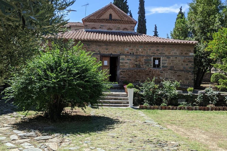 the exterior of the Holy Church of Saint Nicholas in Thessaloniki, Greece